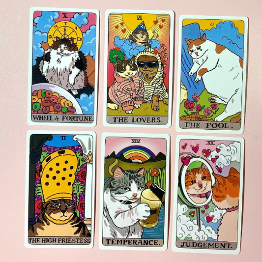 (Customizable) "Cat meme Tarot Deck,"