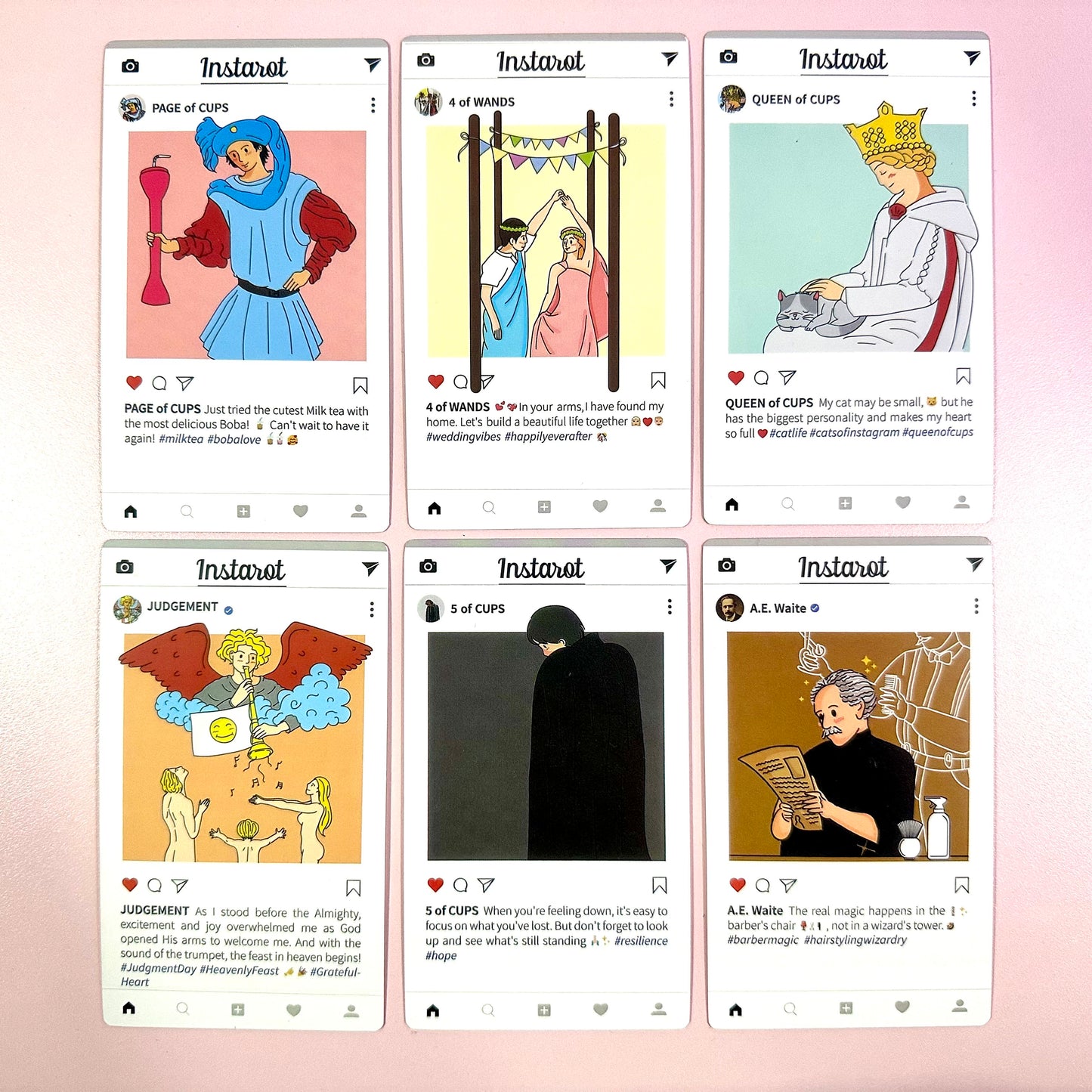 (Customizable) "Insta Tarot Deck," FOR TAROT READING
