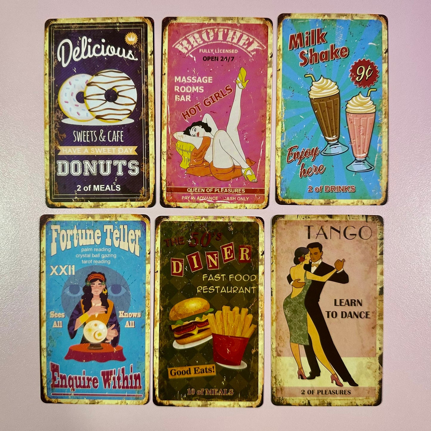 (Customizable) "Rustic Fortune Tarot Deck," FOR TAROT READING