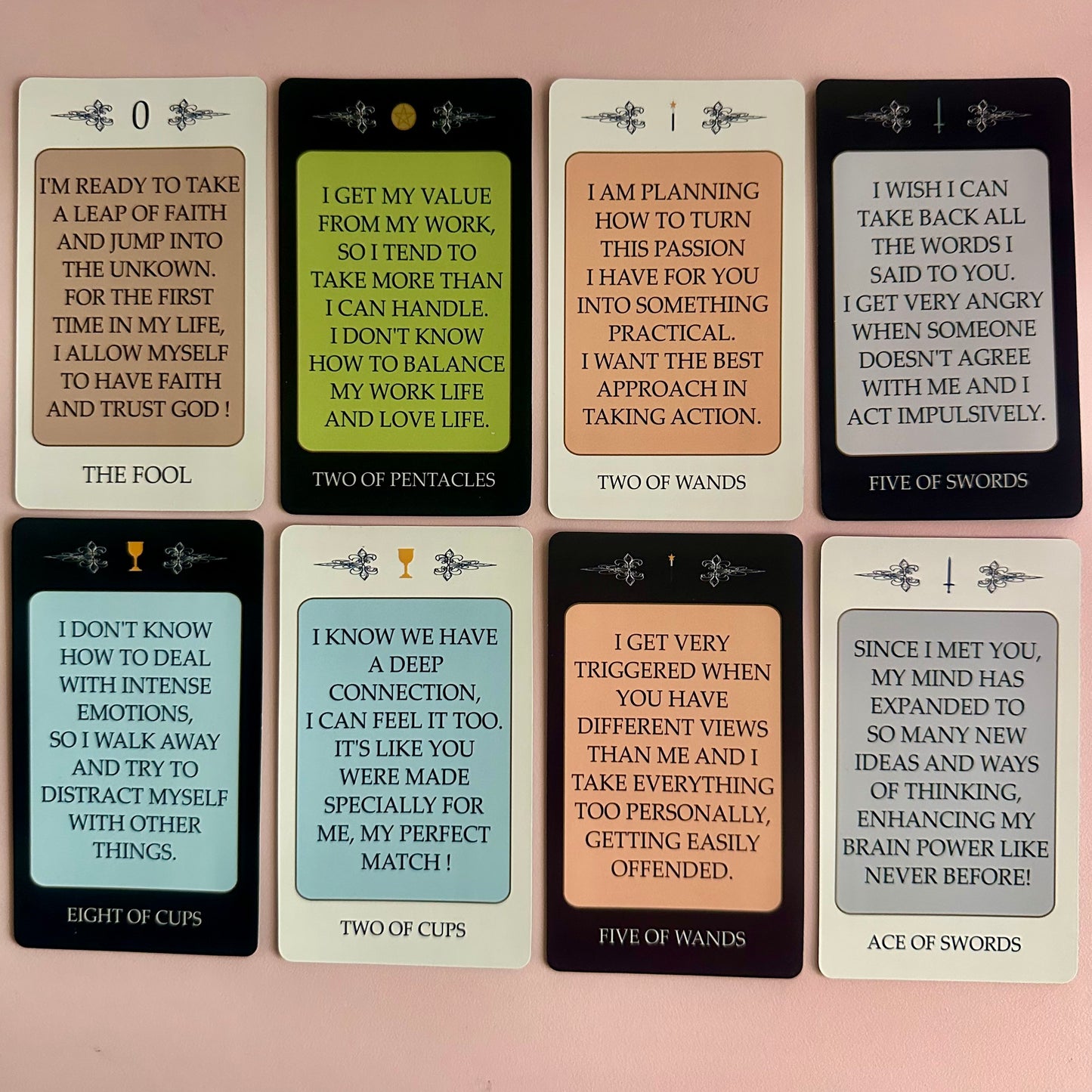 (Customizable) "Light Shadow Tarot Deck," FOR TAROT READING