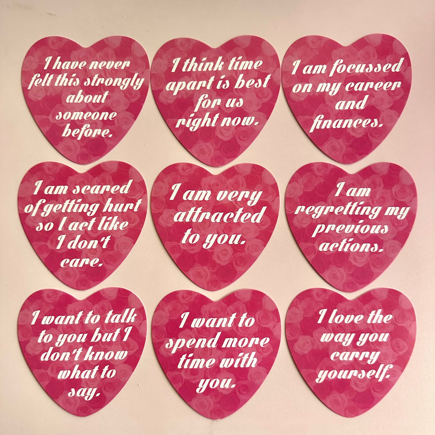(Customizable) "Love Confessions Oracle Deck," FOR TAROT READING