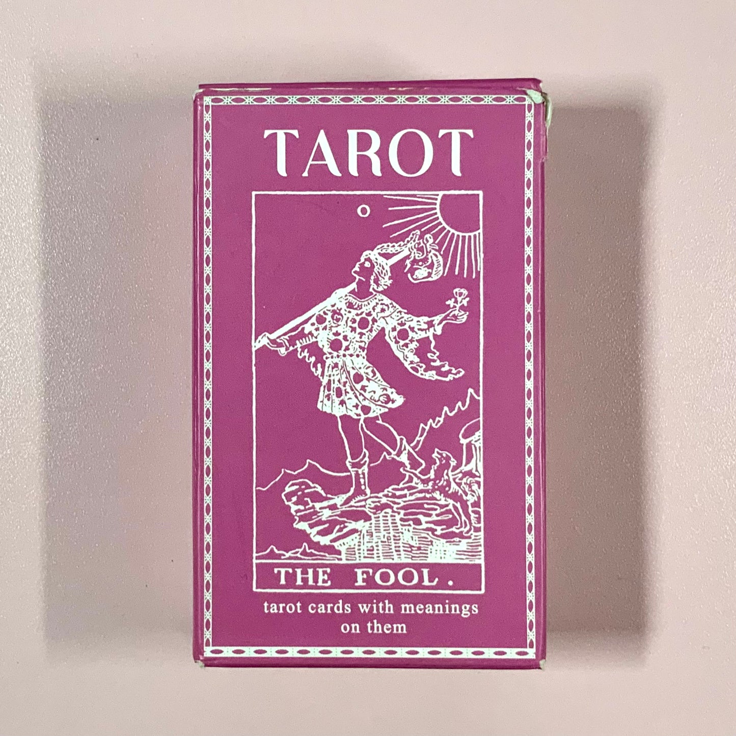 (Customizable) "Pink Meanings Tarot Deck," FOR TAROT READING