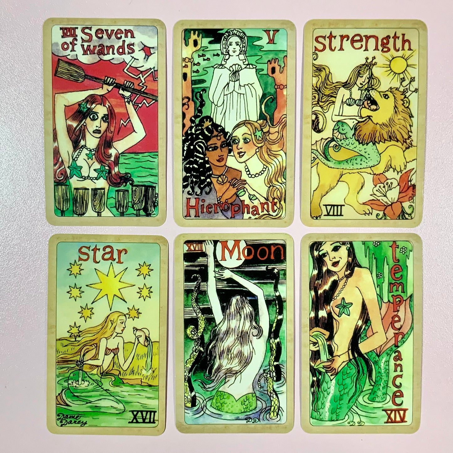 (Customizable) "Mermaid Tarot Deck," FOR TAROT READING