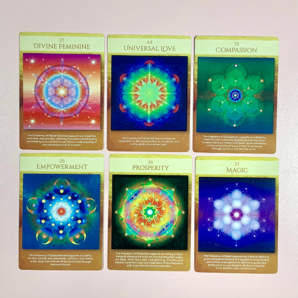 (Customizable) "Sacred Geometry Activations Oracle Deck," FOR TAROT READING